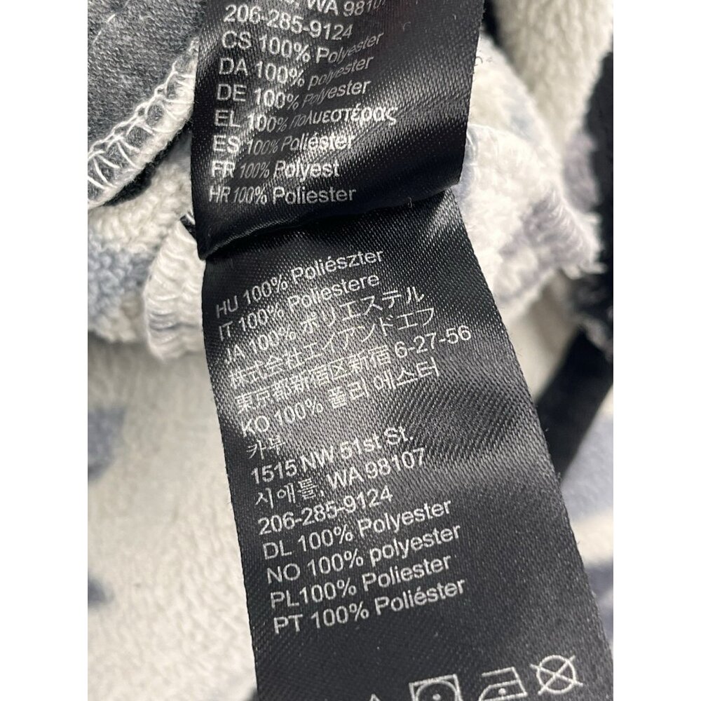 KAVU Men's Gray Aztec Geometric 1/4 Snap Popover Fleece Medium - Picture 4 of 6